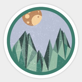 Abstract mountain Sticker